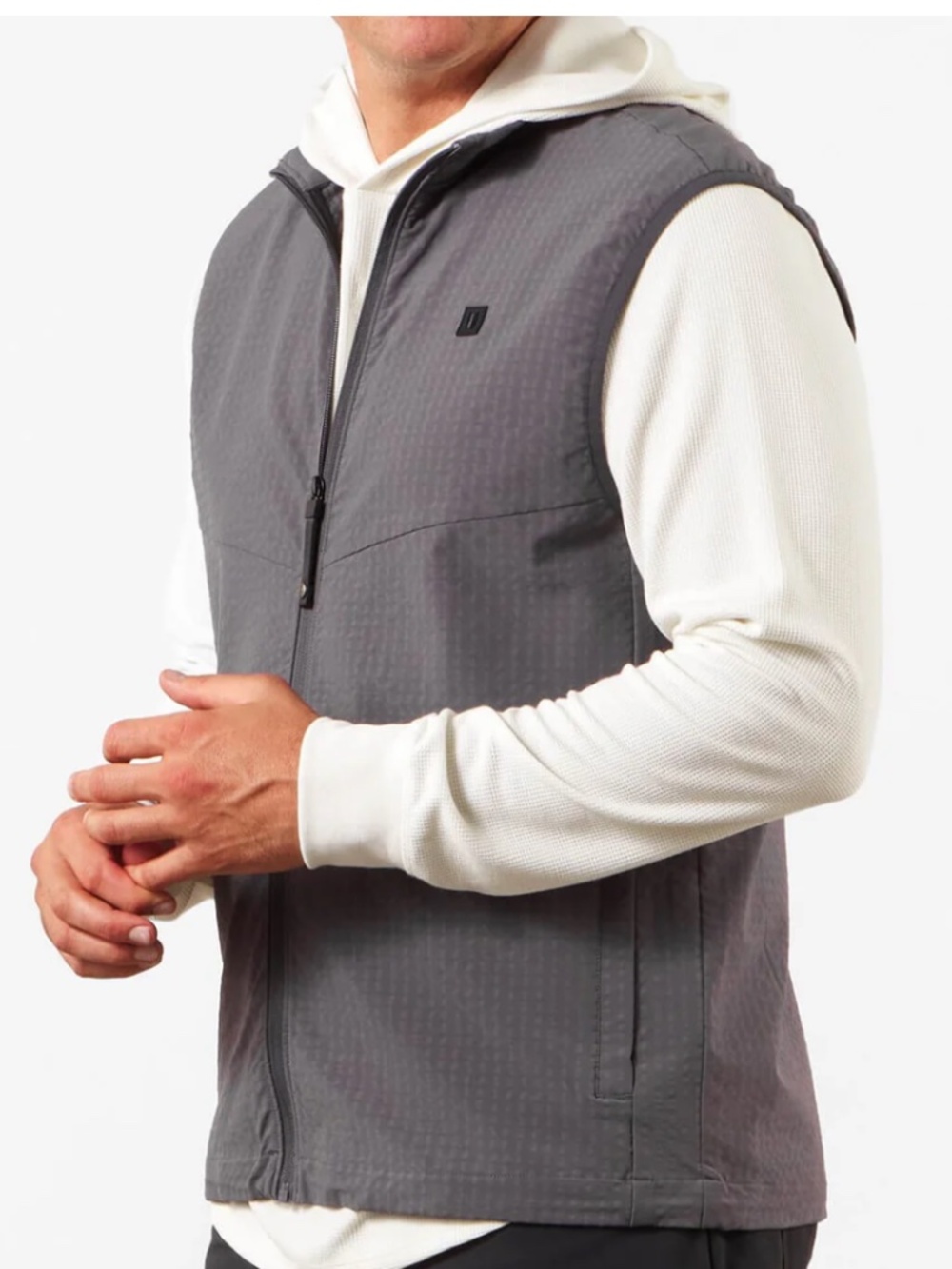 Men's Linksoul Charcoal Cassidy Water Resistant Vest, Extra Large